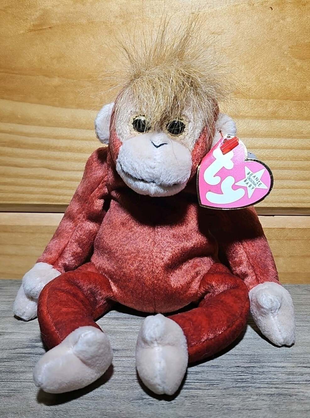 Ty Beanie Babies Schweetheart the Monkey DOB 1-23-99